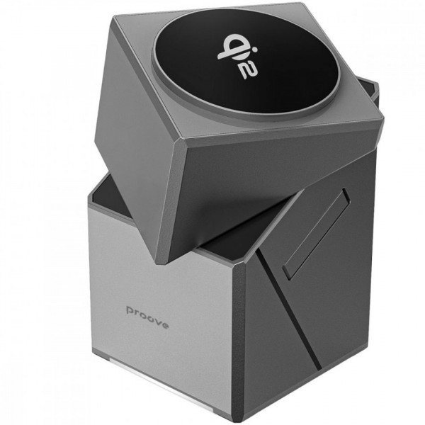  Беспроводное зарядное устройство Proove Iron Hide 3 in 1 Qi2 Gray (WSIH15000003)