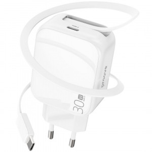  Мережевий зарядний пристрій Proove Fixtape GaN 30W (Type-C) White (WCFP30010202)