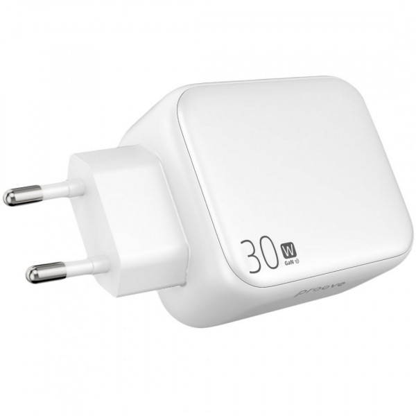  Мережевий зарядний пристрій Proove Fixtape GaN 30W (Type-C) White (WCFP30010202)