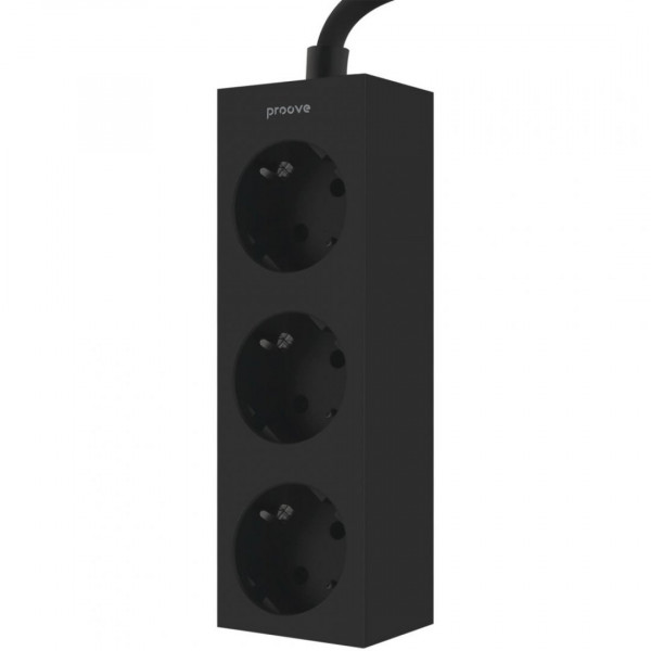  Мережевий фільтр Proove Magnet Strip (3xAC) 16m Black (PSMS25000001)