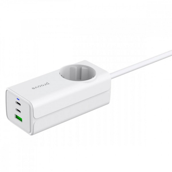  Мережевий фільтр Proove Power Strip PD-02 65W (2 Type-C + 1USB) White (PSP165210001)