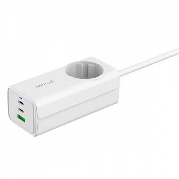  Мережевий фільтр Proove Power Strip PD-02 65W (2 Type-C + 1USB) White (PSP165210001)