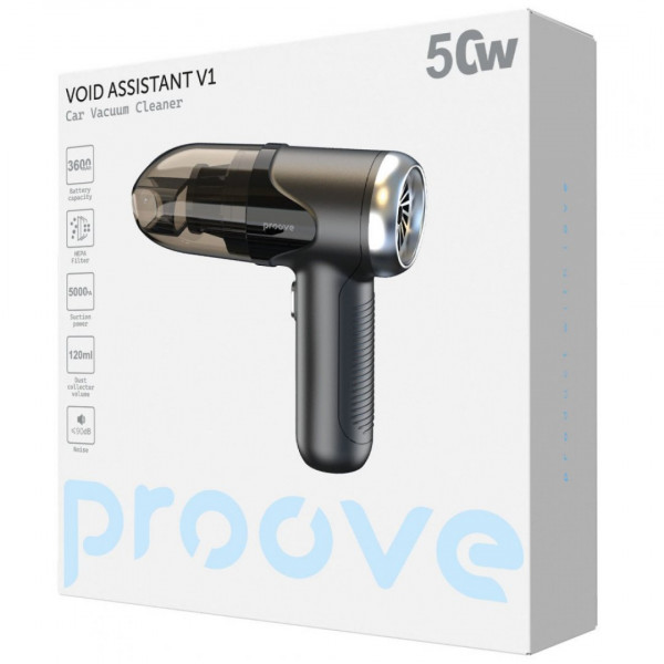  Портативний пилосос Proove Void Assistant V1 (5000pa) Black (PAVS15001201)