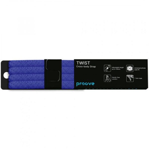  Ремінець для телефона Proove Twist Color Cross-Body Strap Black (PSBSUNSP1553)