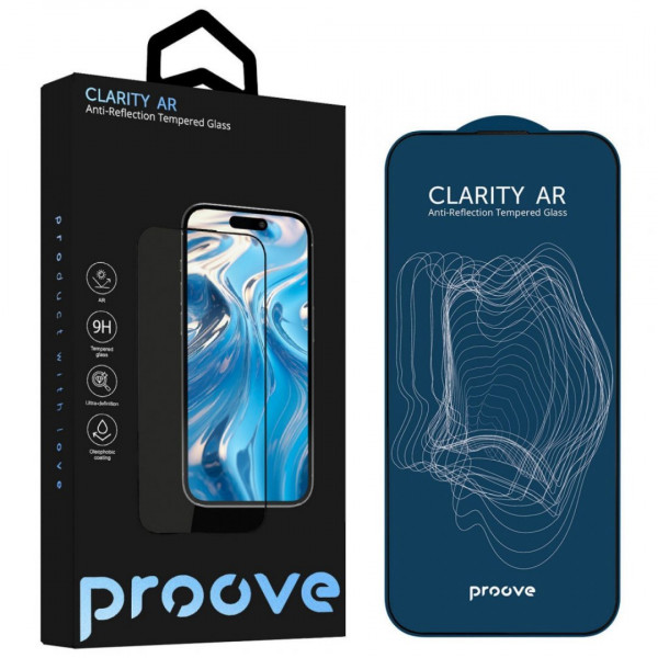  Захисне скло Proove Clarity AR для iPhone 17 Air Black (PGCARI17A001)