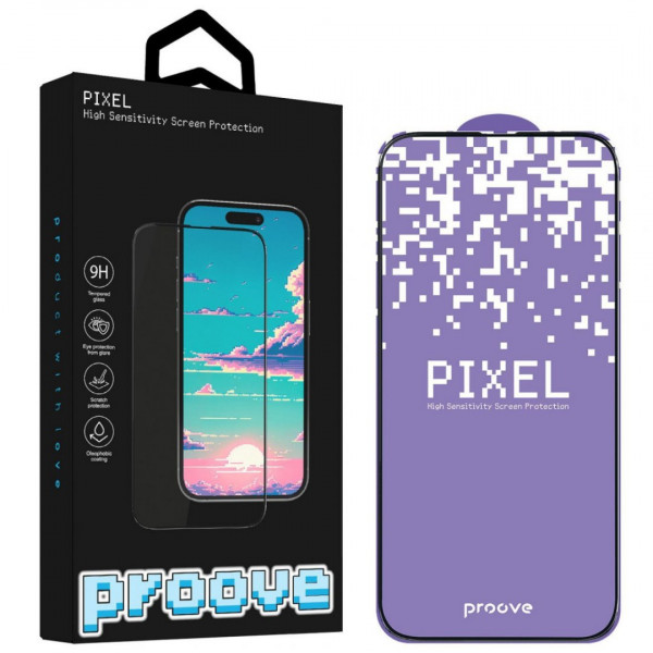 Захисне скло Proove для Pixel iPhone 17 Pro/18 Pro Black (PGPPXI17P001)
