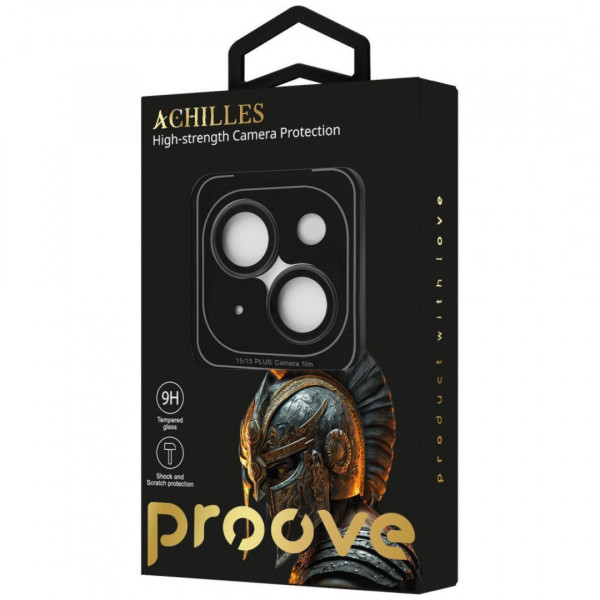  Захист камери Proove Achilles для iPhone 15/15 Plus Yellow (CPPAIP15PL24)