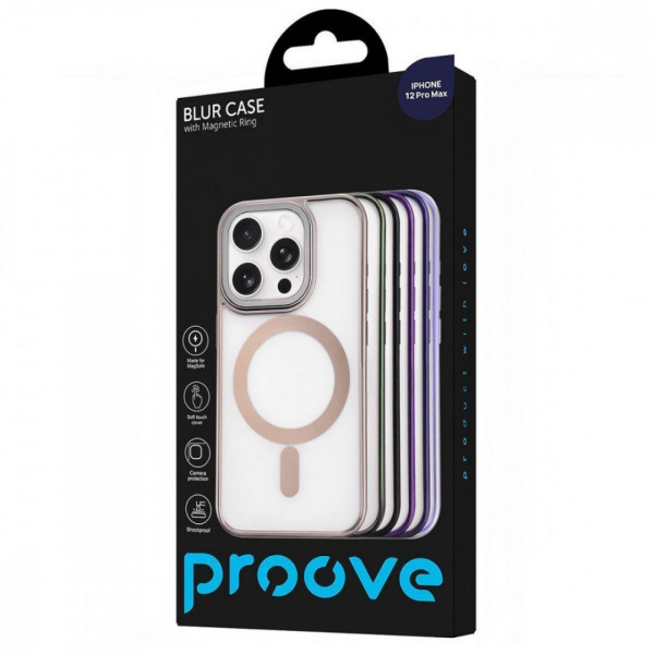  Чохол Proove Blur Case with Magnetic Ring для iPhone 12 Pro Max Deep Purple (PCBCIP12PM04)