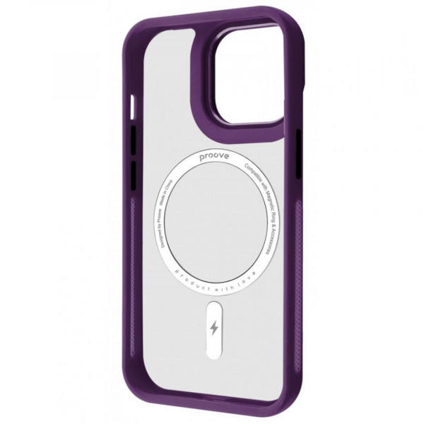  Чохол Proove Clear Essence Case with Magnetic Ring для iPhone 13 Pro Deep Purple (PCCEIP13P004)