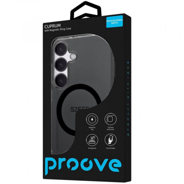  Чохол Proove Cuprum Case with Magnetic Ring для Samsung Galaxy S25 FE White (PCCCSGSF2502)