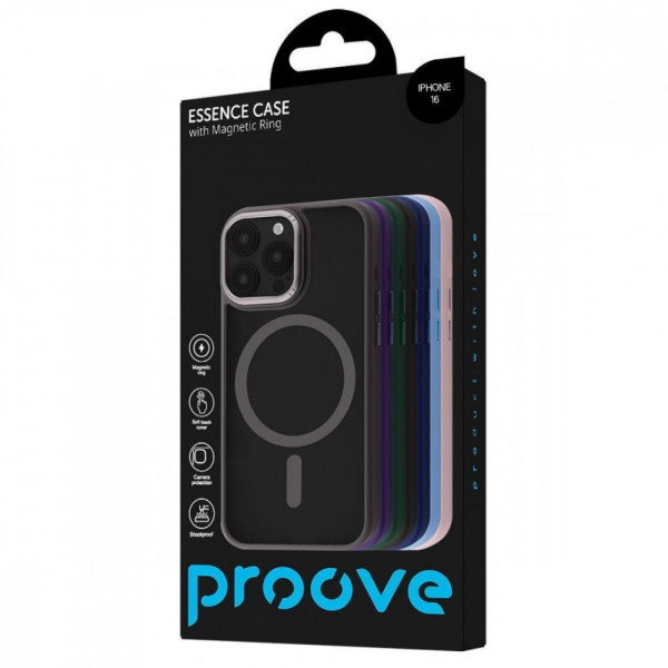  Чохол Proove Essence Case with Magnetic Ring для iPhone 16e/17e Natural Titanium (PCECIP16E027)