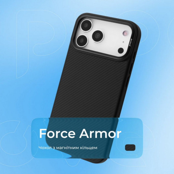  Чохол Proove Force Armor Case with Magnetic Ring для iPhone 17 Air Black (PCFAIP17AR02)