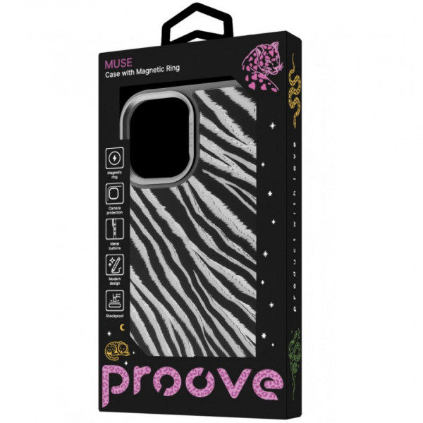  Чохол Proove Muse Animal Case with Magnetic Ring для iPhone 17 Leopard (PCMAIP1700B8)