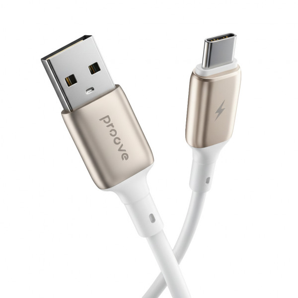 Кабель Proove Flex Metal USB to Type-C (1m) White (CCFM20001202)
