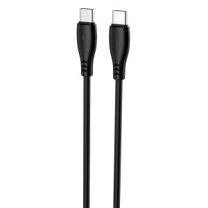  Кабель Proove Simple Silicone Type-C to Type-C 60W (2m) Black (CCSI60002221)