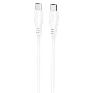  Кабель Proove Simple Silicone Type-C to Type-C 60W (2m) White (CCSI60002222)
