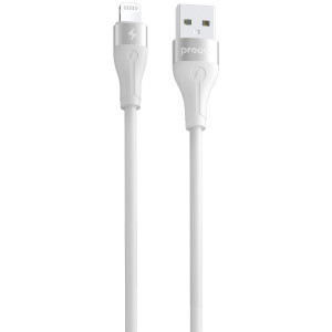  Кабель Proove Soft Silicone USB to Lightning 24A (1m) White (CCSO20001102)