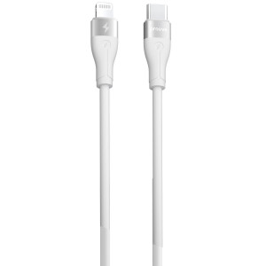  Кабель Proove Soft Silicone Type-C to Lightning 27W (2m) White (CCSO27002122)