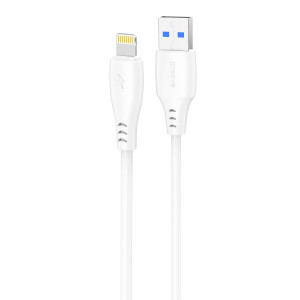  Кабель Proove Simple Silicone USB to Lightning 24A (1m) White (CCSS12001102)