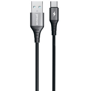  Кабель Proove WireX USB to Type-C 3A (1m) Black (CCWX15001201)