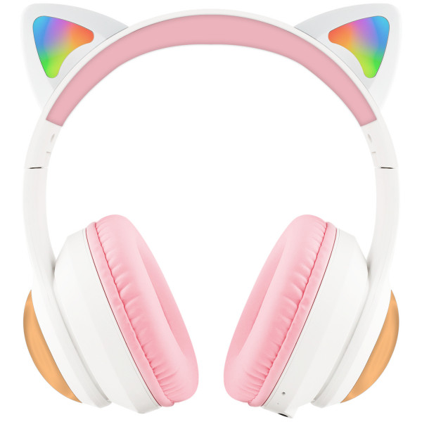  Бездротові навушники Proove Kids LumiCat (APP) White/Pink (HPLC0001AP25)