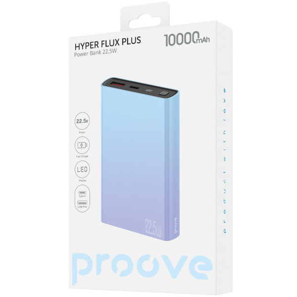  Зовнішній акумулятор Proove Hyper Flux Plus 225W 10000mAh Gradient (PBF122120009)