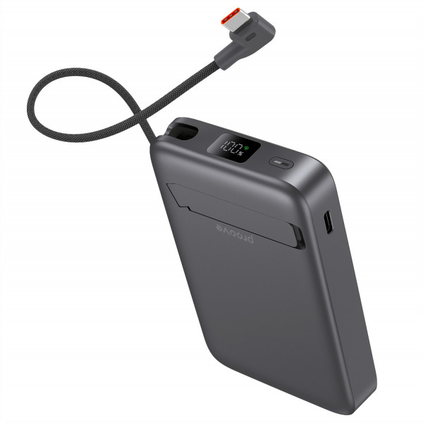  Зовнішній акумулятор Proove OverPower 35W 10000mAh Qi2 Gray (PBOP35012105)