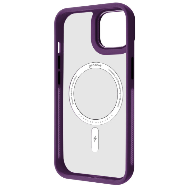  Чохол Proove Clear Essence Case with Magnetic Ring для iPhone 15 Deep Purple (PCCEIP150004)