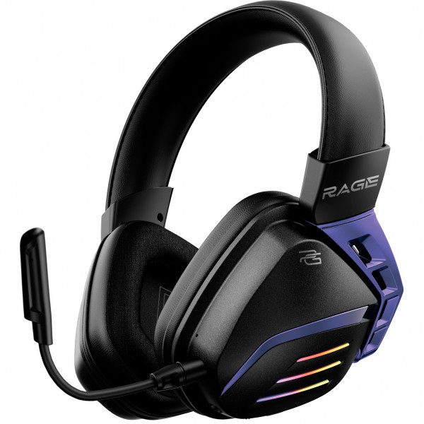 Бездротова ігрова гарнітура Proove Gaming Rage (APP) Black/Purple (WHRG00020001)