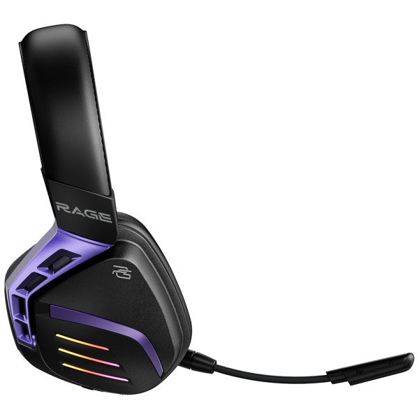  Бездротова ігрова гарнітура Proove Gaming Rage (APP) Black/Purple (WHRG00020001)