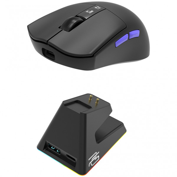  Беспроводная игровая мышь Proove Gaming Jester 8K with Charging Dock Black/Purple (WMJSCD022016)