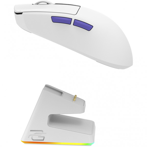  Беспроводная игровая мышь Proove Gaming Jester 8K with Charging Dock White/Purple (WMJSCD022017)