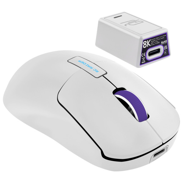  Бездротова ігрова миша Proove Gaming RC Raider 8K White/Purple (WMRR00122017)