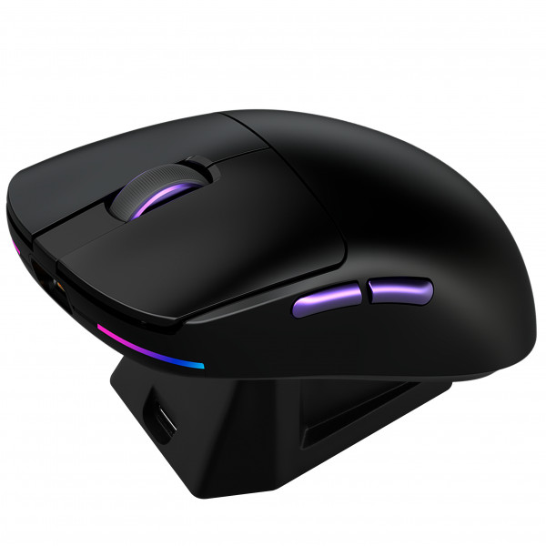  Бездротова ігрова миша Proove Gaming Superfight Wireless with charging dock Black/Purple (WMSW00122001)
