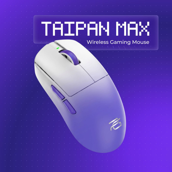  Бездротова ігрова миша Proove Gaming Taipan Max White/Purple (WMTPM0022017)