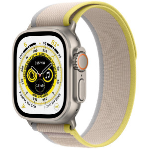  Смарт-час Apple Watch Ultra GPS + Cellular 49mm Titanium Case with Yellow/Beige Trail Loop – S/M