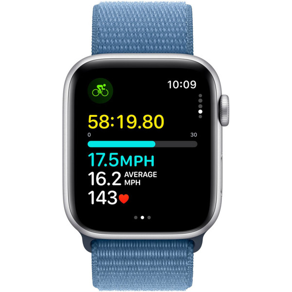  Смарт-час Apple Watch SE GPS 44mm Silver Aluminium Case with Winter Blue Sport Loop