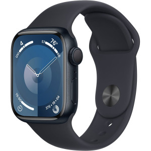 Смартгодинник Apple Watch Series 9 GPS 41mm Midnight Aluminium Case with Midnight Sport Band – M/L