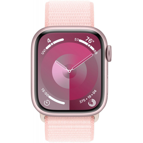  Смартчас Apple Watch Series 9 GPS 41mm Pink Aluminium Case with Light Pink Sport Loop