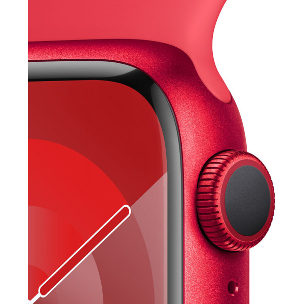  Смартгодинник Apple Watch Series 9 GPS 41mm RED Aluminium Case with RED Sport Band – M/L