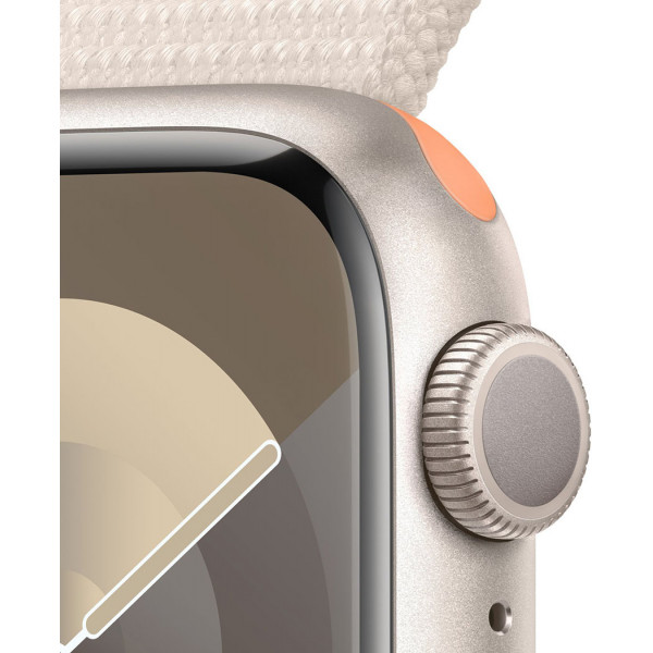  Смартгодинник Apple Watch Series 9 GPS 41mm Starlight Aluminium Case with Starlight Sport Loop
