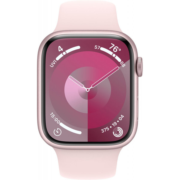  Смартчас Apple Watch Series 9 GPS 45mm Pink Aluminium Case with Light Pink Sport Band – S/M