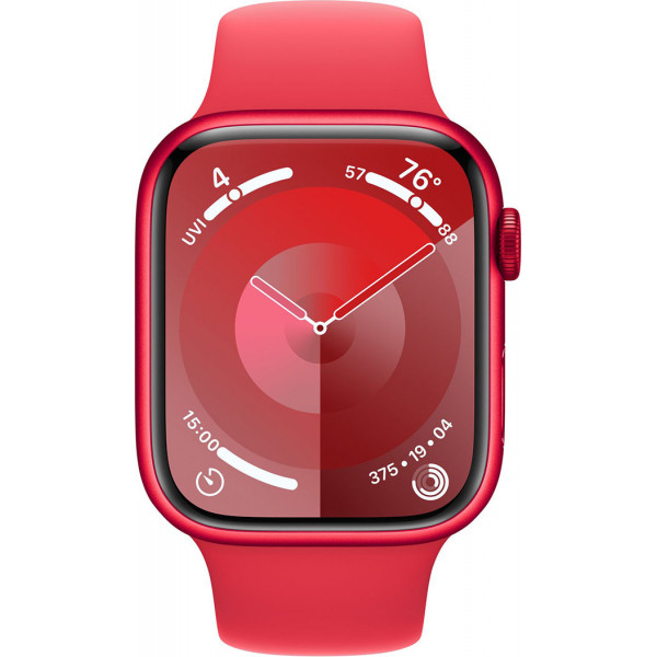  Смарт-час Apple Watch Series 9 GPS 45mm RED Aluminium Case with RED Sport Band – S/M