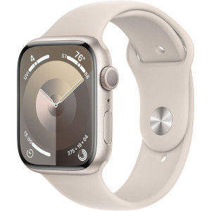  Смартгодинник Apple Watch Series 9 GPS 45mm Starlight Aluminium Case with Starlight Sport Band – S/M