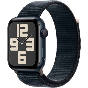  Смартчаси Apple Watch SE GPS 44mm Midnight Aluminium Case with Midnight Sport Loop