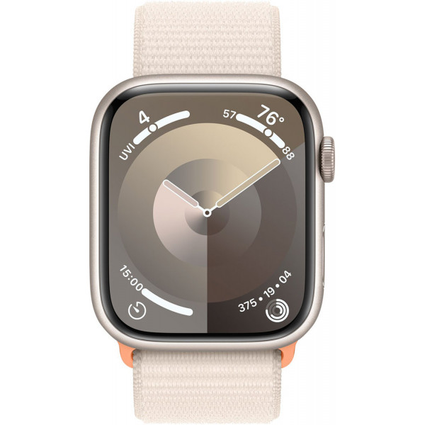  Смартчаси Apple Watch Series 9 GPS 45mm Starlight Aluminium Case with Starlight Sport Loop