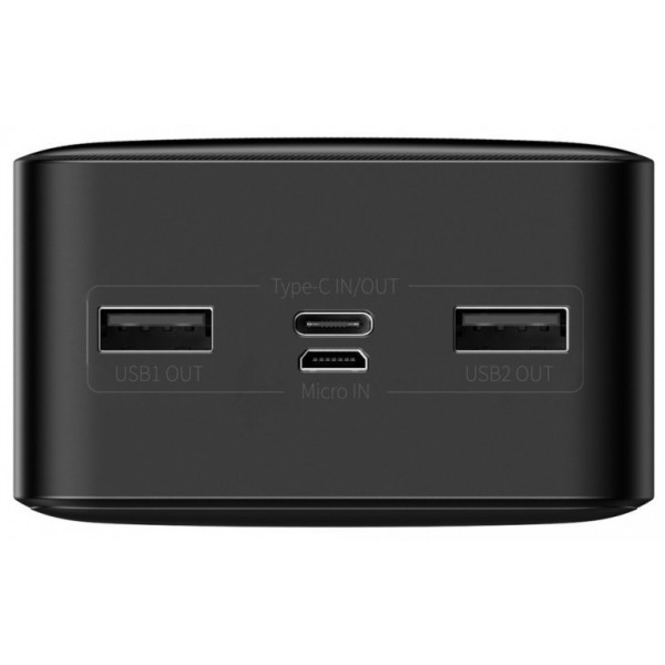  Зовнішній акумулятор Power Bank Baseus Bipow 30000mAh 15W Display Black (PPDML-K01)