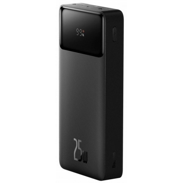  Зовнішній акумулятор Power Bank Baseus 20000mAh 25W Display Black (PPBD020301)
