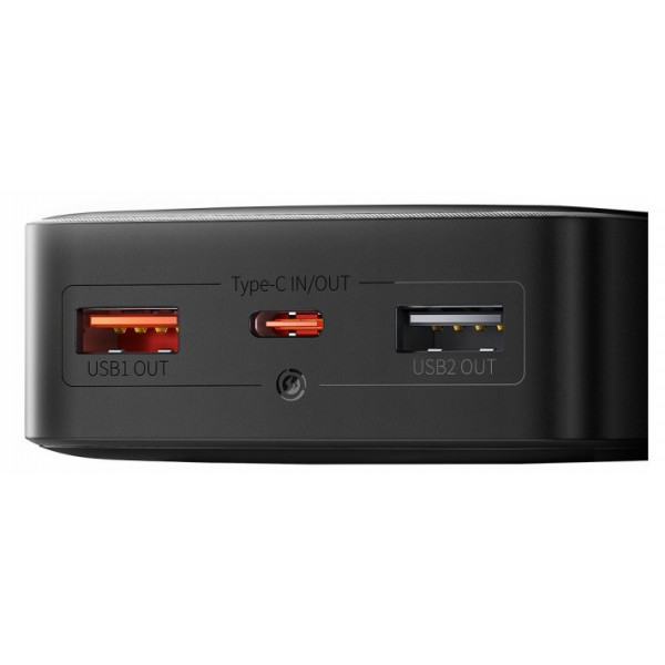  Зовнішній акумулятор Power Bank Baseus 20000mAh 25W Display Black (PPBD020301)