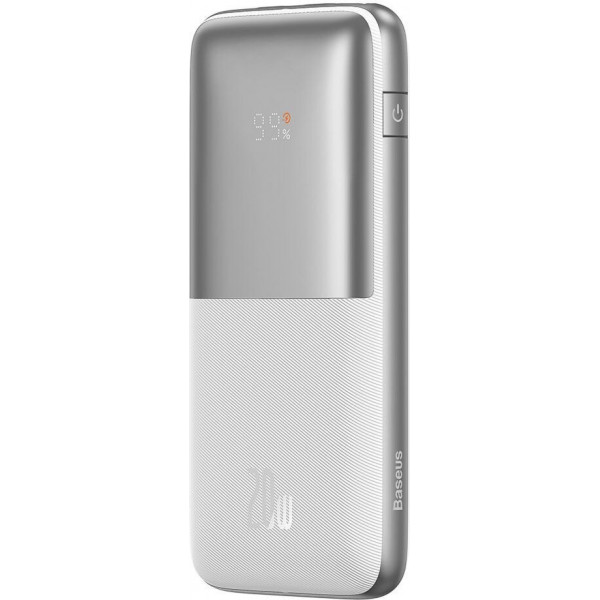  Зовнішній акумулятор Power Bank Baseus Bipow Pro 10000mAh 20W Display White (PPBD040102)